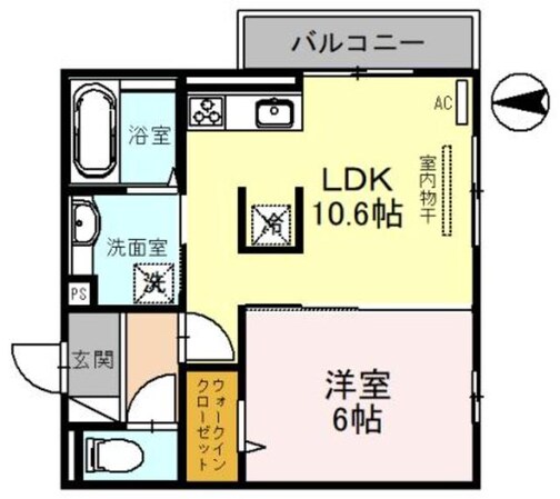 メゾンソネット二条新町の物件間取画像